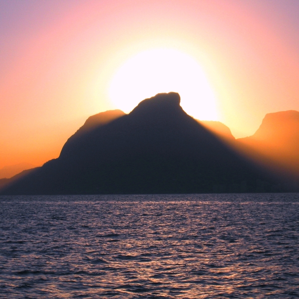 Beautiful sunset in Rio